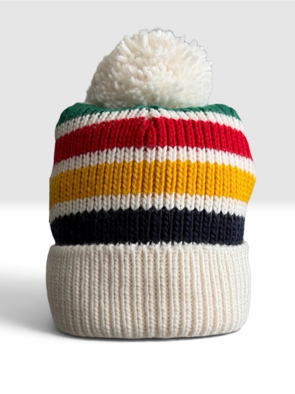 AUTHENTIC Hudson’s Bay Company HBC Stripes Fleece-Lined Winter Toque One Size